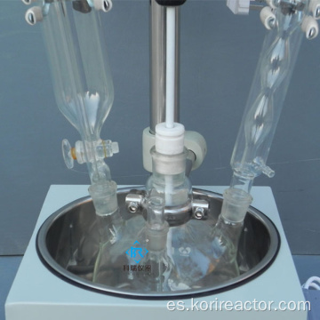 Reactor de vidrio de una sola capa pequeño de laboratorio